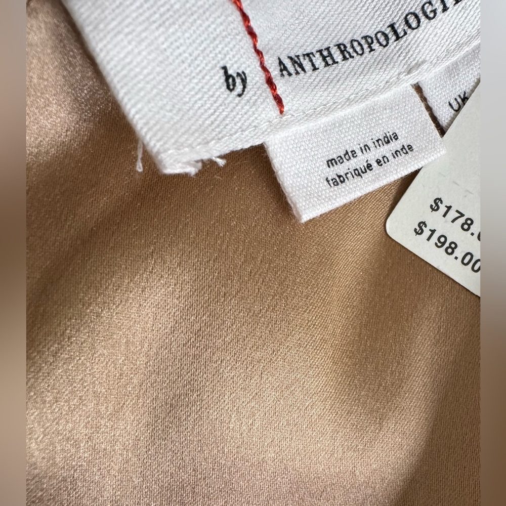 Anthropologie One-Shoulder Metallic Wide-Leg Jumpsuit, Size 4 - Picture 14 of 14